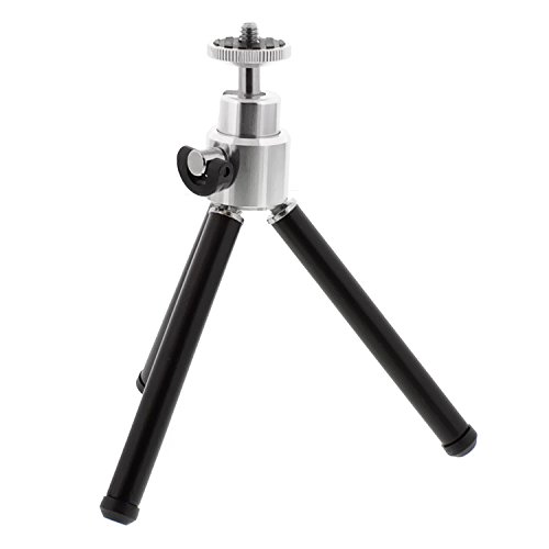 Albinar Alloy Rotating 8" Mini Telescoping Legs Tripod Stand with Pan Head
