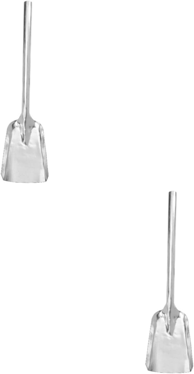 Ciieeo 2pcs Thick Coal Ash Shovel Tool Heavy-Duty Shovel for Fireplace and BBQ Cleaning Lightweight Design for Easy Storage and Transport for Home and Garden Use