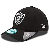 New Era NFL The League 9FORTY Adjustable Hat Cap One Size (US, Alpha, One Size, Las Vegas Raiders - Black)
