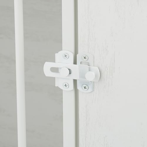 Relaxdays Hundekäfig, für Zuhause, HBT: 65,5x102x60 cm, Hundemöbel, 2 drehbare Näpfe, Hundebox, MDF & Stahl, weiß/braun