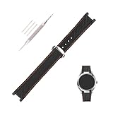 Topuly Cinturino di ricambio in gomma per orologio Omega Seamaster Diver 300, 300 m, Speedmaster aqua-terra, 150 m, AT150, Moonwatch, cinturino professionale in silicone per uomini e donne con fibbia