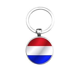 Sleutelhanger Glas – Vlag Nederland