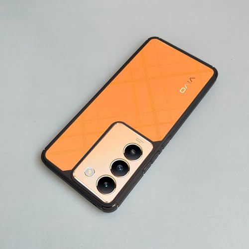 Image of AIBEX Crystal Clear Back Cover with Vivo T3 5G / Vivo Y200E 5G Back Cover Case | 360 Degree Protection | Shock Proof Design | Transparent Back Cover (PC & TPU, Black Bumper)