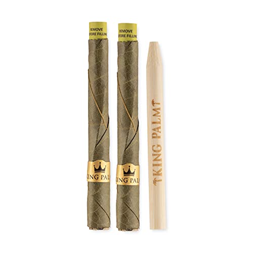 King Palm Flavors Mini Size Cones - 20 Pack, Display - Terpene Infused - Squeeze & Pop Pre Rolls - Organic Flavored Pre Rolled Cones - King Palm Flavors Wraps (Lemon Haze) #TOP5