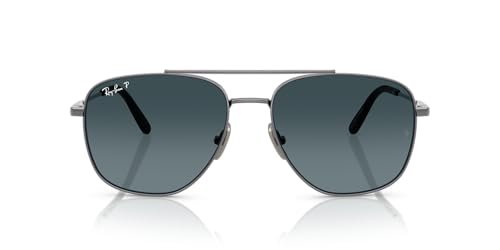 Image of Ray-Ban Unisex Rb8097 William Titanium Square Sunglasses