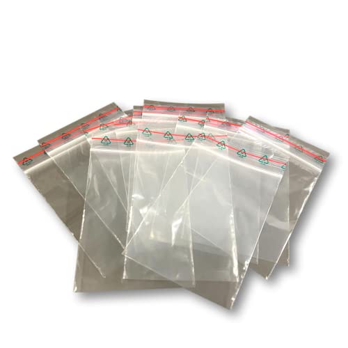 EKNA Bolsas pequeñas con cierre a presión, 100 unidades, mini bolsas con cremallera, 50 my, 40 x 60, pequeñas bolsas con cierre, tamaños a elegir Cover