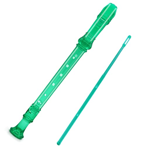 De Viento, Musical Instruments Flauta dulce soprano de Gran Alcance, Transparente estilo 8 agujero con varilla de limpieza, para estudiantes, Entretenimiento en casa, Mejora eficazmente el...