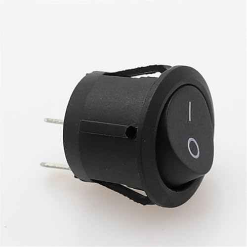 Interrupteur à bascule rond bouton 2 broches AC 250V mini interrupteur KCD1-105