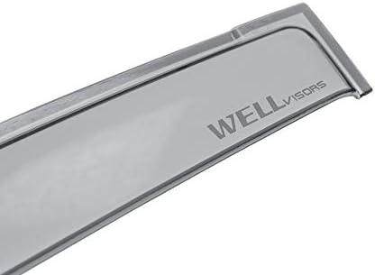 WellVisors Window Visors Wind Deflectors Compatible with Toyota Prius V 2012-2018 Rain Guard