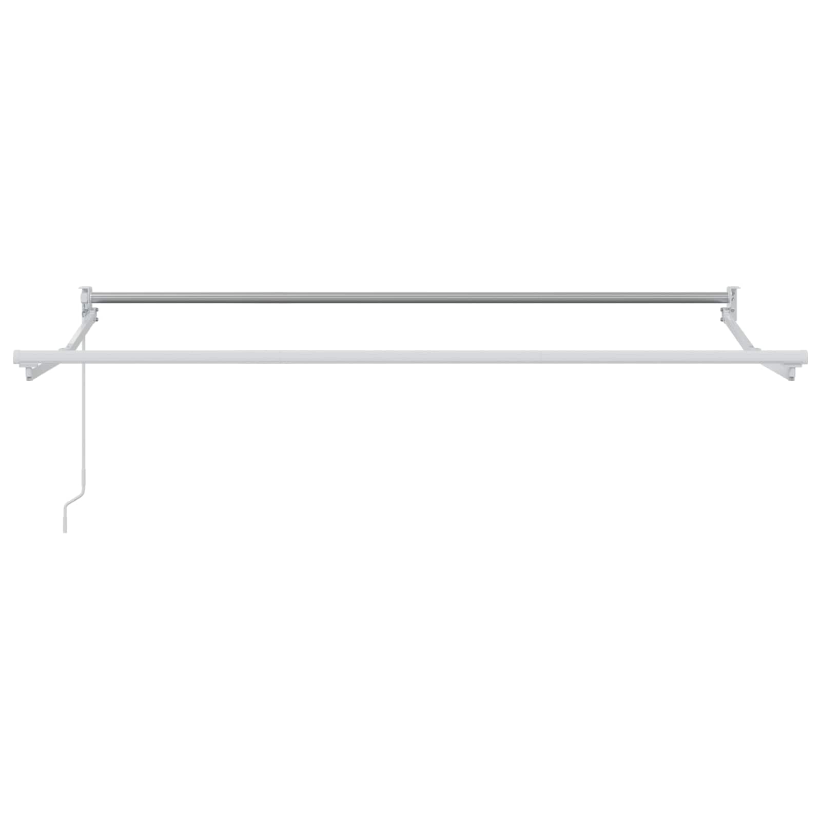 Aluminiowa rama, wysuwana, ręczna rama, 3 x 2 m, na taras i ogród, odporna na korozję, nowoczesny design, łatwy montaż