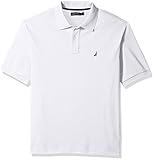 Nautica Men's Classic Fit Short Sleeve Solid Soft Cotton Polo Shirt, Bright White, XX-Large