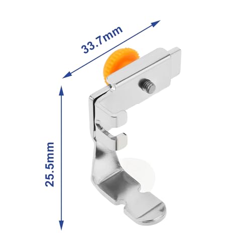 2 piezas pie prensatelas ajustable para cremalleras miniatura 4