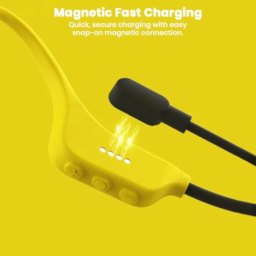 Image of SHEYIN X5 Bone Conduction Headphones, Open-Ear Bluetooth 6.0 Wireless Earphones with 32GB MP3 Storage, IPX8 Waterproof, 8-10H Playtime, Magnetic Fast Charging, for Running & Swimming (Green 32GB)