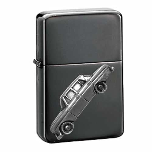 Briquet à essence Classic Car 190 finition étain noir coupe-vent