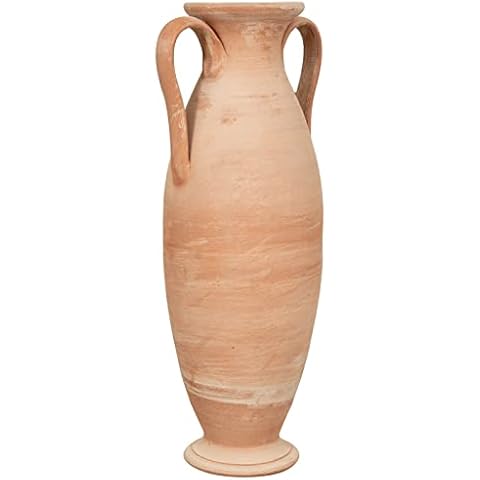 Biscottini Terracotta blumentopf groß aus Sahara 80x34x26 cm | Amphore Garten auf Made in Italy | Terrakotta blumentöpfe Cover