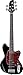 Ibanez TMB, 5-String Bass Guitar, Right, Black (TMB105BK)