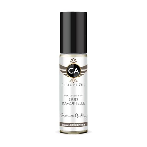 CA Perfume Impression of Oud Immortelle Unisex Fragrance Oil Woody Chypre Scent Long Lasting Perfumes for Women &amp; Men Travel Size TSA Ready Mini Parfum Body Oil Roll-on 0.33 Fl Oz 10ml