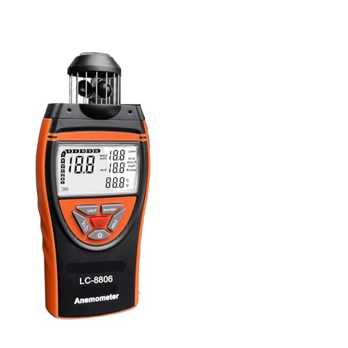 Anémomètre trois en un orange pour éviter les erreurs de mesure
