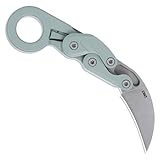 CRKT Provoke Folding Knife with Kinematic: Morphing Karambit, AUS 8 Steel Plain Edge Blade, Green Grivory Handle, 4041GR