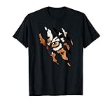Fearless Tiger Cat Eye Claw Silhouette T-Shirt