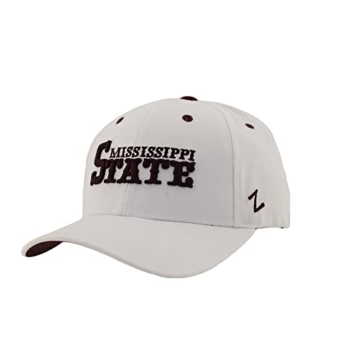 Mississippi State Bulldogs NCAA Officially Licensed Snapback Hat Competitor White