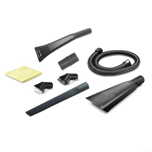 Karcher 2 863304 0 - Juego de accesorios para aspiradora de coche (8 unidades, incluye boquilla larga y cepillos para limpieza profunda de espacios reducidos)