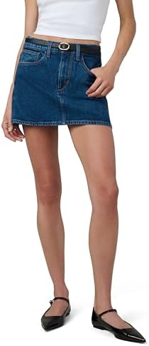 Joe's Jeans Women's The Denim Mid Rise Micro Mini Skirt, Crescendo, 33