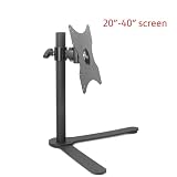 EKSIL DL-K300 Pulpit 50.8 cm-101.6 cm duża podstawa LCD LED pojedynczy monitor uchwyt na biurko ramię pełny ruch uchwyt do telewizora ładowanie 15 kg