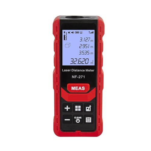 Télémètre laser 40m 80m avec ruban de mesure haute précision pour chantiers et travaux