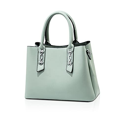 NICOLE & DORIS Sac Bandoulière Femme Sac a Mains Pochette en PU Cuir Sac Élégant Sac Fourre Tout Moyen Modèle Sac avec Trois Compartiments Sac Carré...
