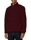 Classroom School Uniforms Young Men’s Adult Unisex Polar Fleece Pullover Outerwear, Burgundy, S