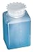 Cole-Parmer Essentials Graduated Square HDPE Wide-Mouth Bottle, 2000 mL; 6/Pk