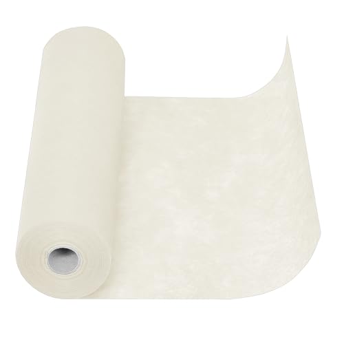 MODERNO Cremefarben Vlies Tischläufer Modern Outdoor Tischdekoration für Geburtstag und Hochzeit 30cm x 25m