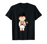 Traditionelles rumänisches Bauern-Design für Herren T-Shirt