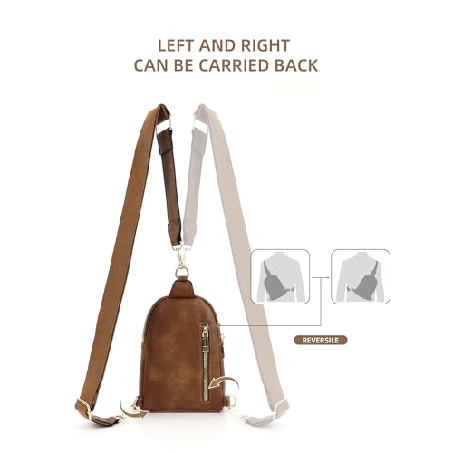 Sling Bag Crossbody Bags For Women Plaid Striped Fanny Packs Chest Bag for Work Shopping4