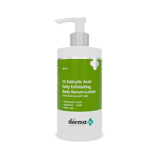 The Derma Co 1% Salicylic Acid Daily Exfoliating Serum Body Lotion | 8.45 Fl Oz/250 ml