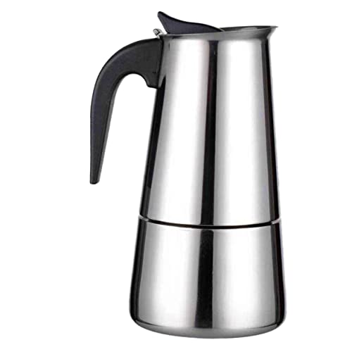 FUNOMOCYA Coffee Pot Concentrated Coffee Italian Coffee Maker Camping Coffee Maker Stovetop Coffee Maker Coffee Maker for Camping Espresso Maker Espresso Coffee Machine Camping Teapot Silver