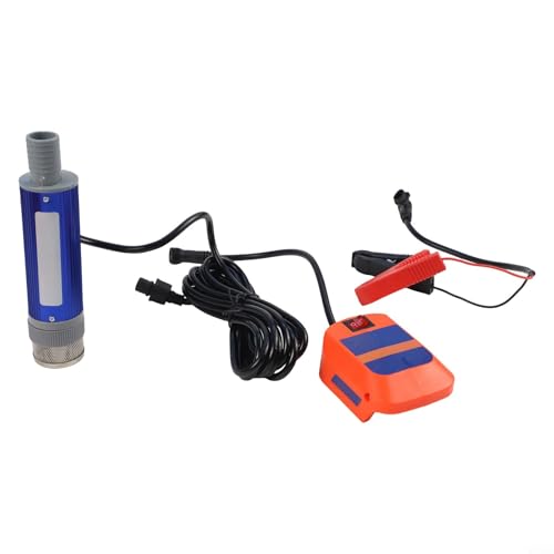 Upluxmira Pompe à batterie au lithium sans fil 18 V pour batteries MT 18 V (BL1830/BL1840/BL1850/BL1860) — Pompe de transfert diesel, huile et eau de 40 à 60 l/min, diamètre de 38 mm, levage de 4 à 6