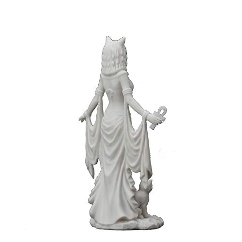 Estatua Resina Blanca Bastet 10 Pulgadas Veronese miniatura 6