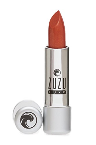 Zuzu Luxe Lip Color Lipstick (Golden Bronze - Sandy Peach/Warm Shimmer), Natural Hydrating Lipstick, Paraben Free, Vegan, Gluten-Free, Cruelty-Free, Non Gmo, 0.13 Oz #TOP21