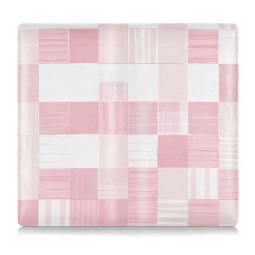 GuoChe Pu Leather Registration and Insurance Card Holder Men Women Prefect Car Essentials Wallet for Driver Auto Owners Trailer Motorcycle Boat Blush Plaid Patchwork Pattern