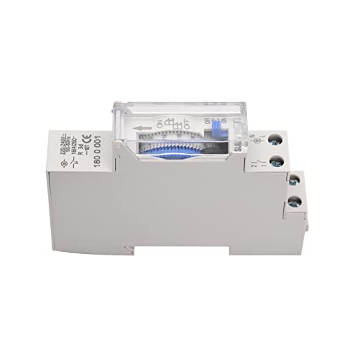 Xixian Mechanical 24 Hours Timer Switch Ac 220-240V 15 Minutes Interval 96 Times On/Off Programmable Electrical Timer Din Rail Installation Relay Switch #TOP4