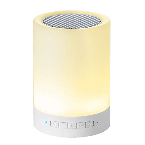 Preisvergleich Produktbild NINOMI Bluetooth Lautsprecher LED Smart Touch Nachtlichter Bunte Musiklichter.