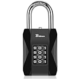 Zahlenschloss, 4-stelliges Outdoor-Vorhängeschloss, robustes Vorhängeschloss, Metall, wetterfeste Legierungsschlösser mit langem gehärtetem Stahlbügel, hohe Sicherheit, große Vorhängeschlösser für