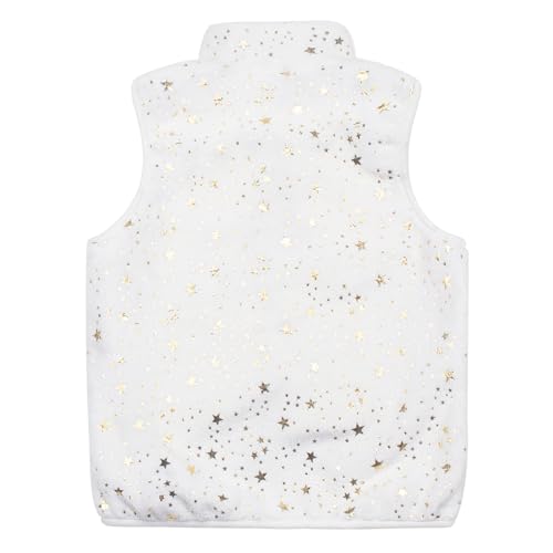 Image of JESKIDS Girls' Boys Sherpa Fleece Vest Outwear Lightweight Solid Color Cute Jacket with Pockets 2-11 Years