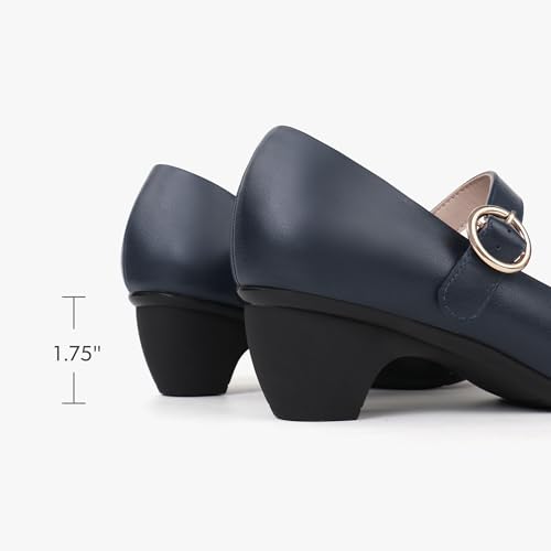 Image of Women Mary Janes Pumps Chunky Shoes Dress Shoes