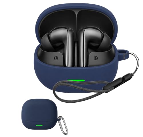 YCJDP �P�[�X QCY MeloBuds N65 �p �P�[�X �_�炩��TPU�f�ސ��̃X�|�[�c�N�[���ȃf�U�C�� �Ռ��z�� �h�� �h�o �y�� �����h�~�p�t�b�N & �X�g���b�v�t���i�u���[�j