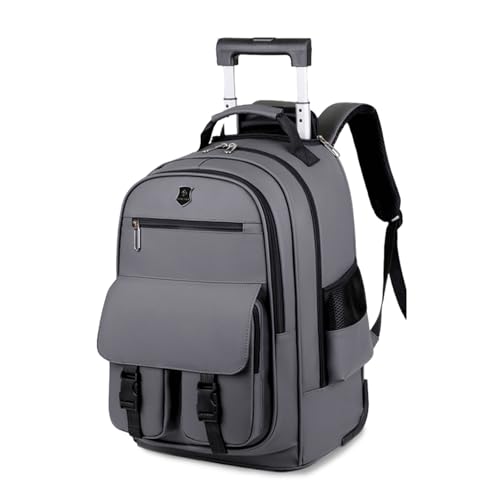 FANDARE Bolsa con Ruedas para Laptop se Adapta a portátiles de hasta 15.6 Pulgadas Hombre Bolso para Maestra Mochila Profesor con Ruedas Mochilas de Trabajo Bolsa Roller para Viajes Negocios Gris