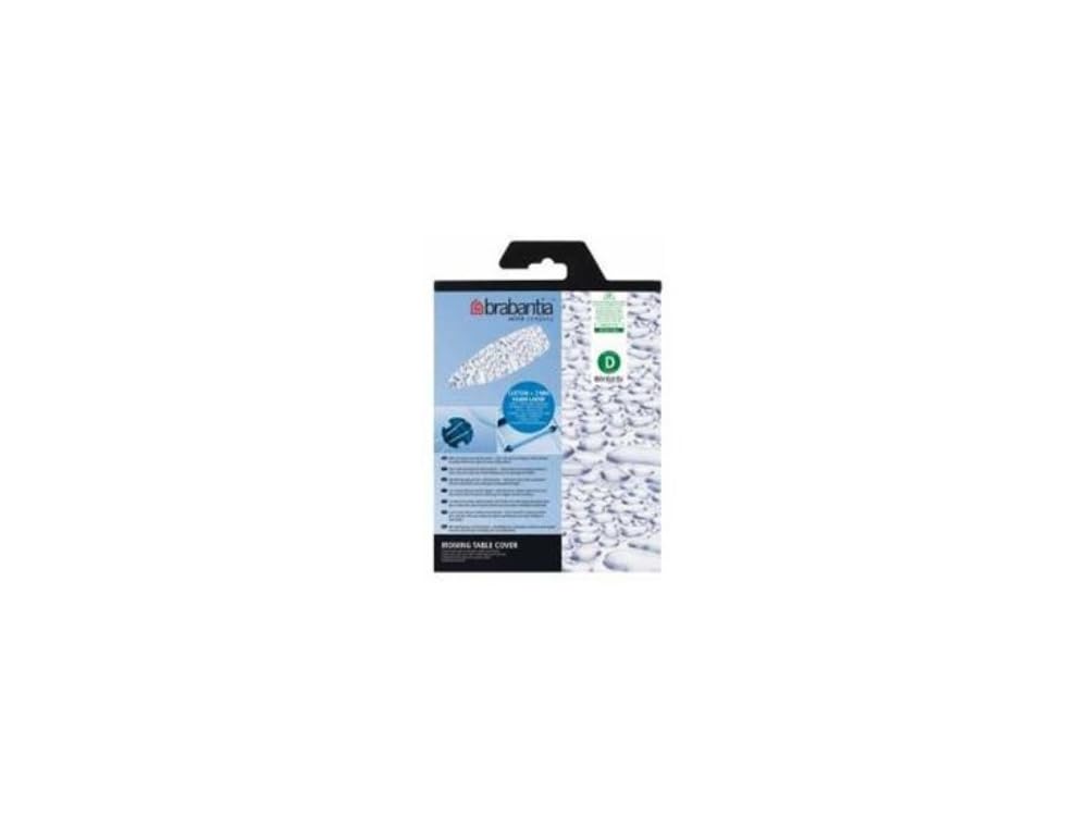 Brabantia 2mm Built-in-Foam Ironing Board Cover (D Board/Neutral Mixed Random Selection) Heat-Resistant, Non-Slip, Cord Fastener