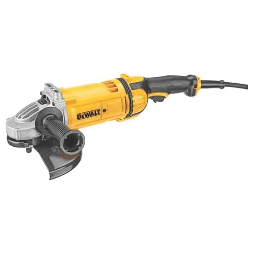 DEWALT Angle Grinder, 9-Inch, 4.7-Amp, 6,500 RPM, With Dust Ejection System, Corded (DWE4559N)